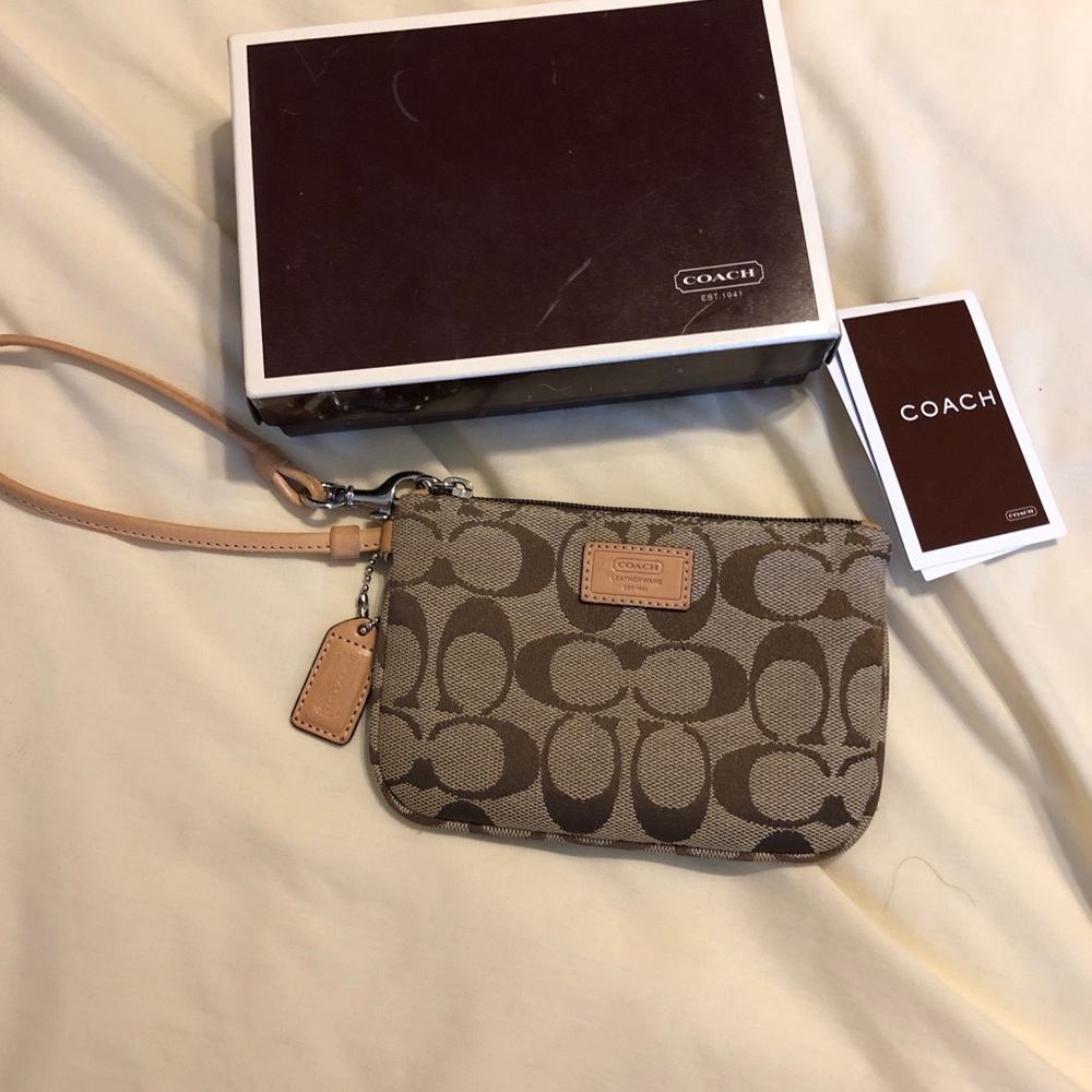 Authentic coach wristlet